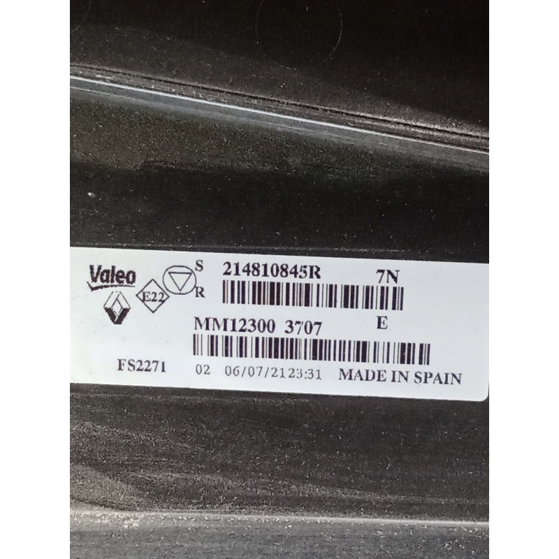 Recambio de electroventilador para renault arkana i (lcm_, ldn_) 1.6 e-tech 145 (ldmu) referencia OEM IAM 214810845R MMI23003707