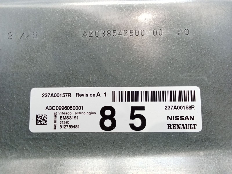 Recambio de centralita motor uce para renault arkana i (lcm_, ldn_) 1.6 e-tech 145 (ldmu) referencia OEM IAM 237A00158R A3C09960