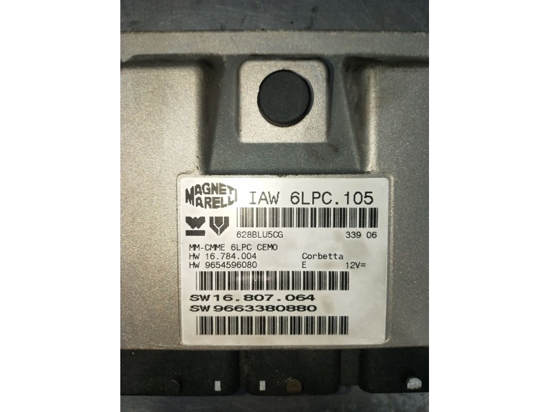 Recambio de centralita motor uce para peugeot 207/207+ (wa_, wc_) 1.4 16v referencia OEM IAM 9663380880 9654596080 628BLU5CG 200