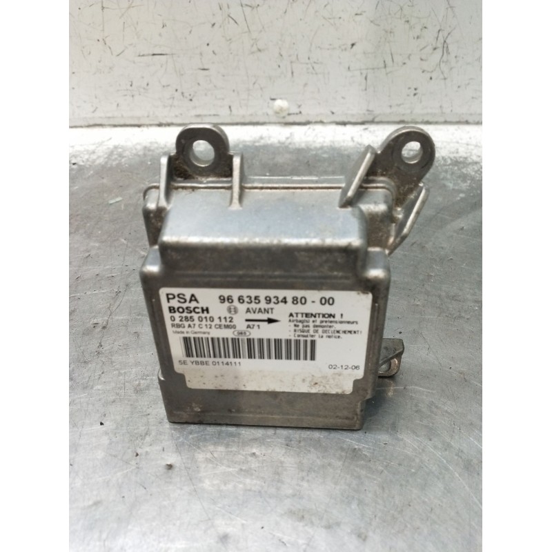 Recambio de centralita airbag para peugeot 207/207+ (wa_, wc_) 1.4 16v referencia OEM IAM 0285010112 966359348000 2006