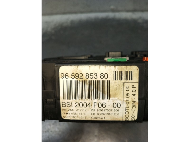 Recambio de caja reles / fusibles para peugeot 207/207+ (wa_, wc_) 1.4 16v referencia OEM IAM 9659285380 BSI2004P0600 2006