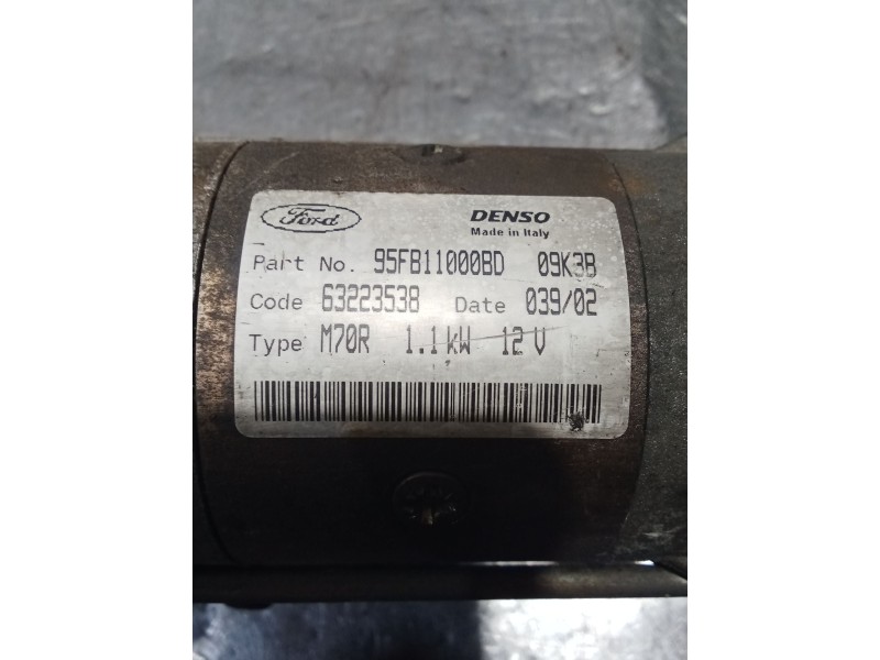 Recambio de motor arranque para ford ka (rb_) 1.3 i referencia OEM IAM 95FB11000BD 63223538 96