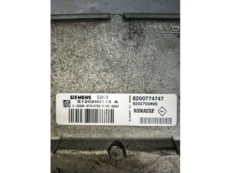 Recambio de centralita motor uce para renault twingo ii (cn0_) 1.2 (cn0d) referencia OEM IAM 8200774747 8200700695 S120200113A 2