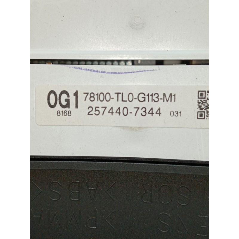 Recambio de cuadro instrumentos para honda accord viii (cu) 2.2 i-dtec (cu3) referencia OEM IAM 78100TLOG113M1 2574407344 