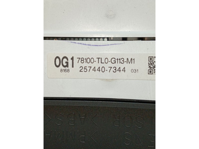 Recambio de cuadro instrumentos para honda accord viii (cu) 2.2 i-dtec (cu3) referencia OEM IAM 78100TLOG113M1 2574407344 