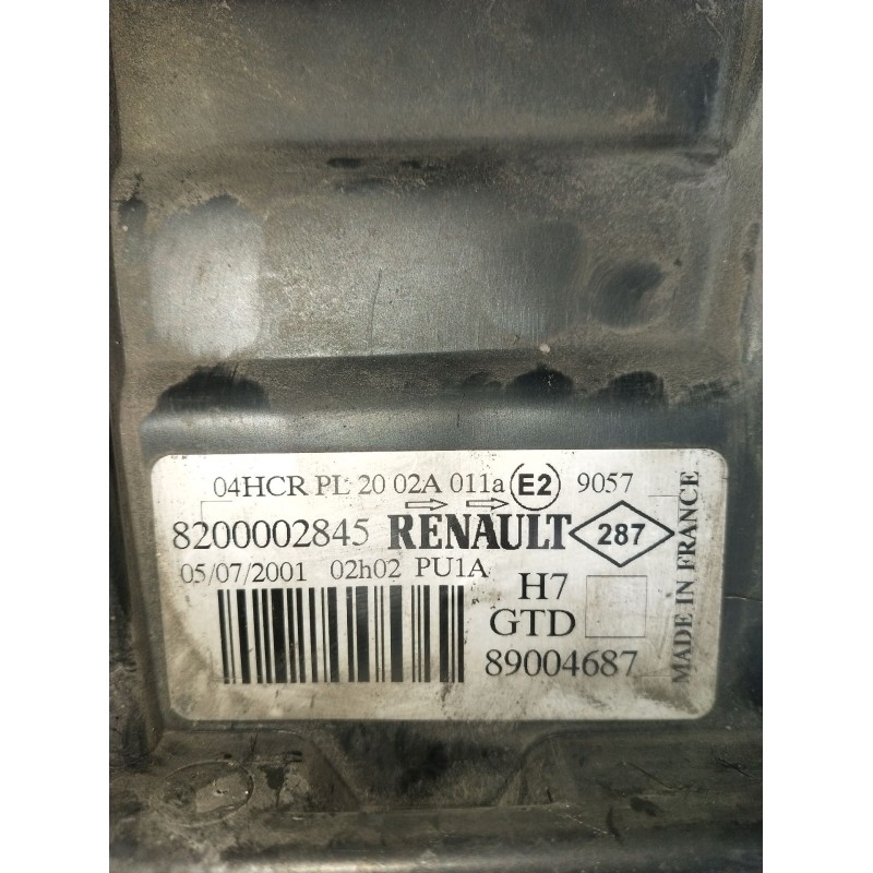 Recambio de faro izquierdo para renault laguna ii (bg0/1_) 1.9 dci (bg08, bg0g) referencia OEM IAM 8200002845 89004687 2002