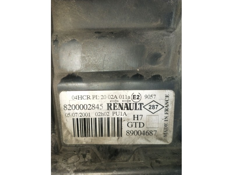Recambio de faro izquierdo para renault laguna ii (bg0/1_) 1.9 dci (bg08, bg0g) referencia OEM IAM 8200002845 89004687 2002