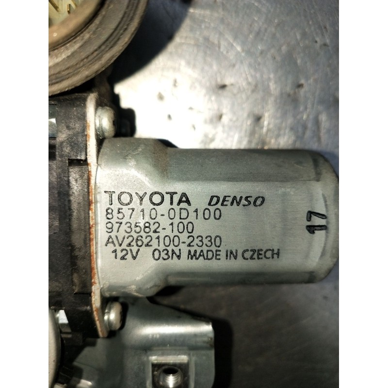 Recambio de elevalunas delantero derecho para toyota yaris (_p9_) 1.0 vvt-i (ksp90_) referencia OEM IAM 857100D100 5P 2005