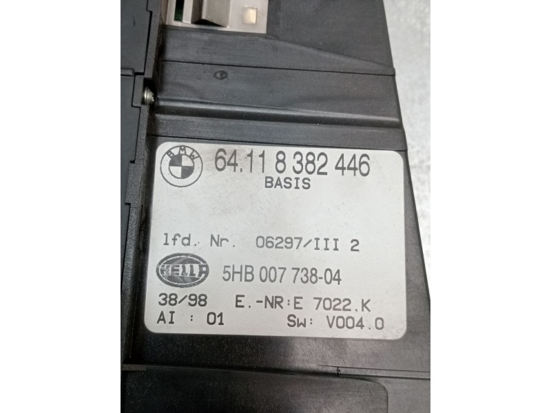 Recambio de mando calefaccion / aire acondicionado para bmw 3 (e46) 320 d referencia OEM IAM 64118382446 5HB00773804 1998