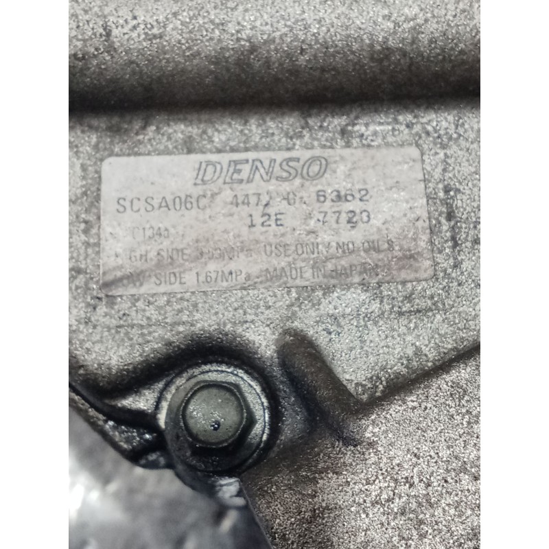 Recambio de compresor aire acondicionado para toyota corolla (_e12_) 1.6 vvt-i (zze121_) referencia OEM IAM 447220 6362 7720 02