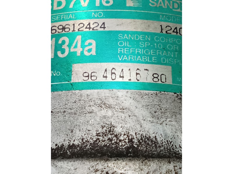 Recambio de compresor aire acondicionado para citroën xsara picasso (n68) 2.0 hdi referencia OEM IAM 9646416780 1240 04