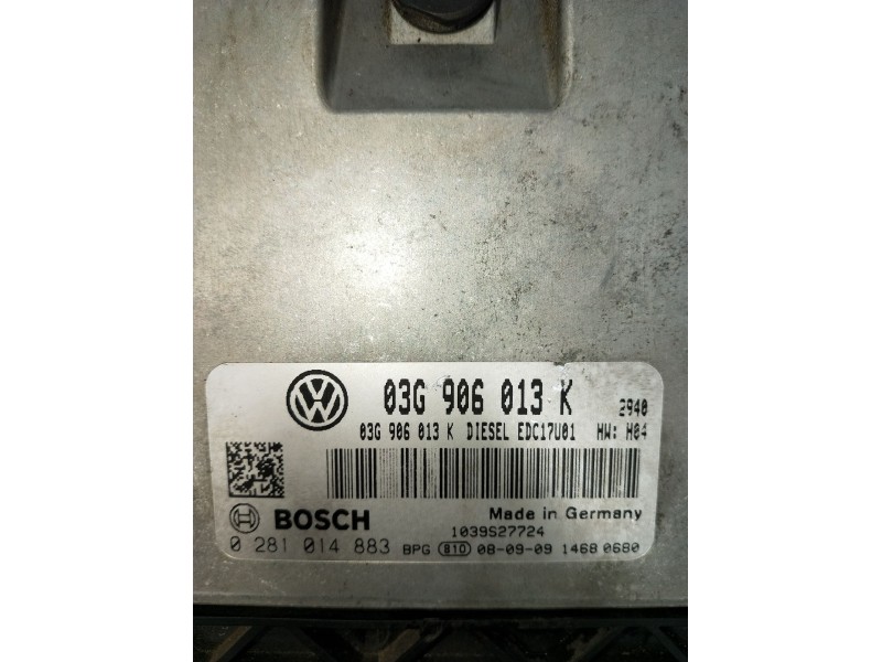 Recambio de centralita motor uce para seat ibiza iv sc (6j1, 6p5) 1.9 tdi referencia OEM IAM 0281014883 03G906013K EDC17U01 2008