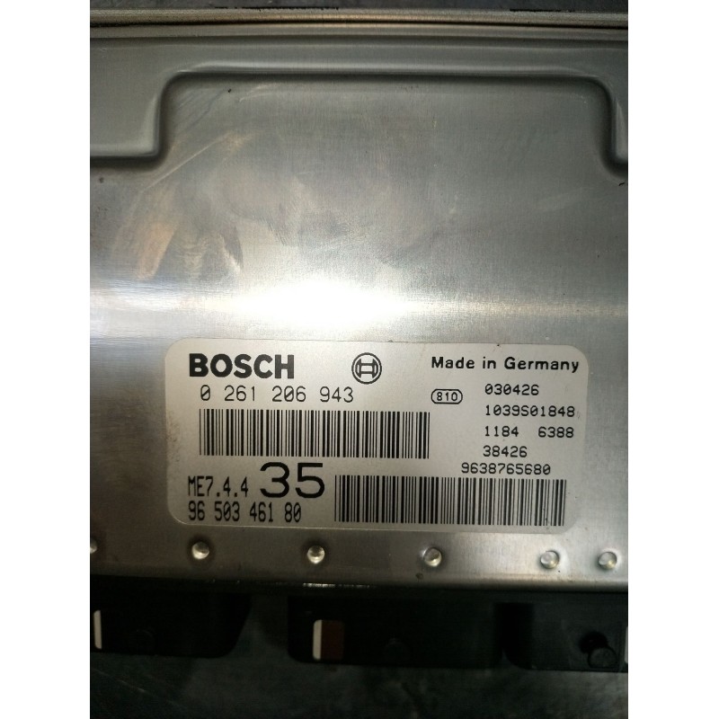 Recambio de centralita motor uce para peugeot 307 (3a/c) 1.6 16v referencia OEM IAM 0261206943 9650346180 1039S01848 2001 ME744