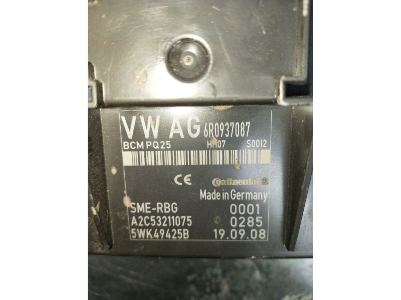 Recambio de modulo electronico para seat ibiza iv sc (6j1, 6p5) 1.9 tdi referencia OEM IAM 6R0937087 A2C53211075 5WK49425B 2008