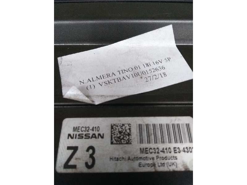 Recambio de centralita motor uce para nissan almera tino (v10m) 1.8 16v cat referencia OEM IAM MEC32410 E34302 Z3
