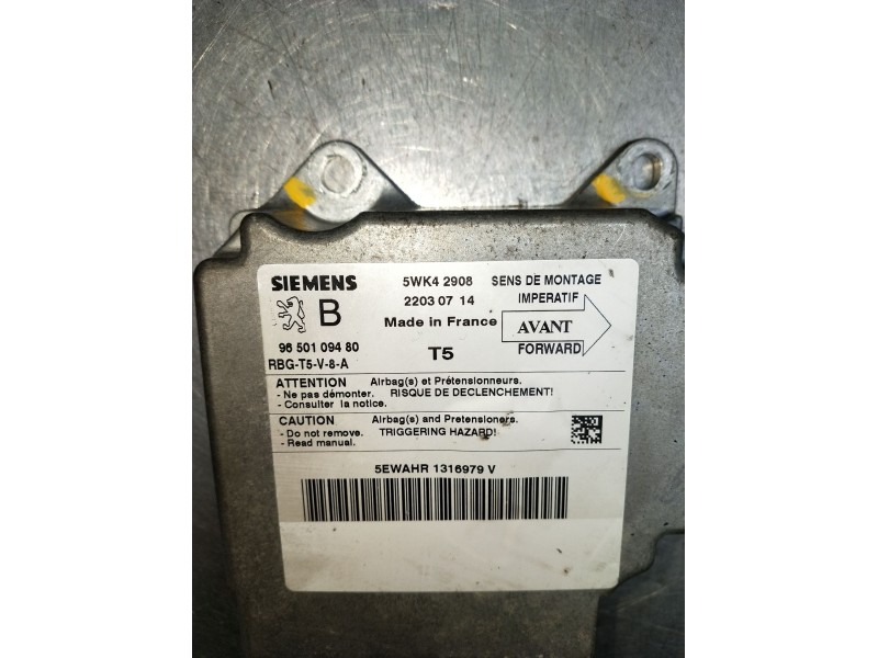 Recambio de kit airbag para peugeot 307 (3a/c) 1.6 16v referencia OEM IAM 9650109480  2007