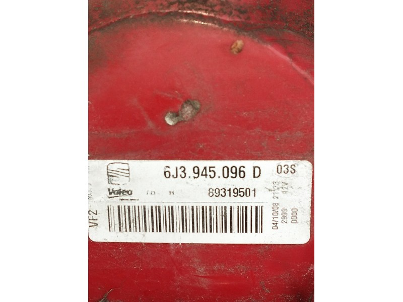 Recambio de piloto trasero derecho para seat ibiza iv sc (6j1, 6p5) 1.9 tdi referencia OEM IAM 6J3945096D 89319501 2008