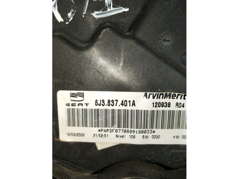 Recambio de elevalunas delantero izquierdo para seat ibiza iv sc (6j1, 6p5) 1.9 tdi referencia OEM IAM 6J3837401A 3P 2008