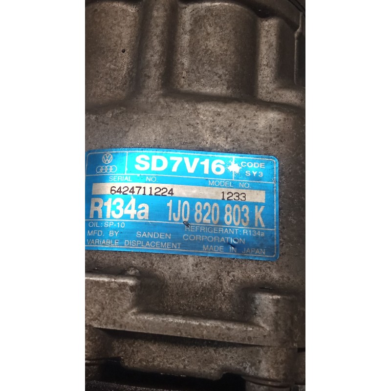 Recambio de compresor aire acondicionado para volkswagen golf iv (1j1) 1.9 tdi referencia OEM IAM 1J0820803K  98