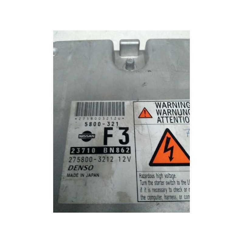 Recambio de centralita motor uce para nissan almera (n16/e) 2.2 dci diesel cat referencia OEM IAM 23710BN862 2758003212 5800321  Recambio de centralita motor uce para nissan almera (n16/e) 2.2 dci diesel cat referencia OEM IAM 23710BN862 2758003212 5800321