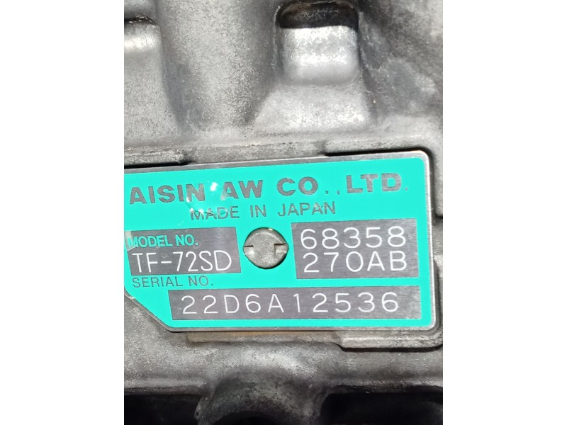 Recambio de caja cambios para jeep renegade referencia OEM IAM TF72SD AUTOMAT 68358 270AB 22D6A 12536