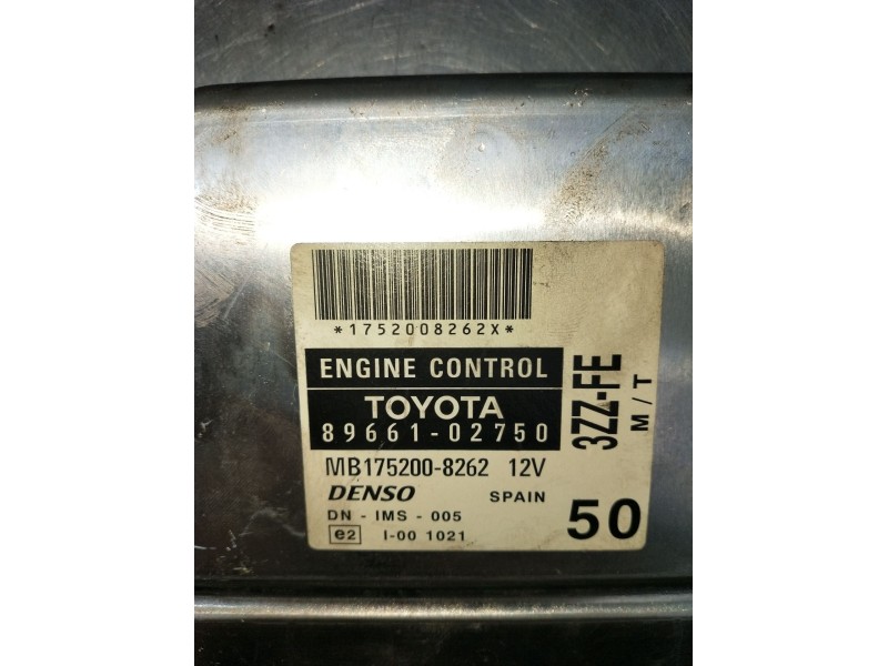 Recambio de centralita motor uce para toyota corolla (_e12_) 1.6 vvt-i (zze121_) referencia OEM IAM 8966202750 MB1752008262 2002
