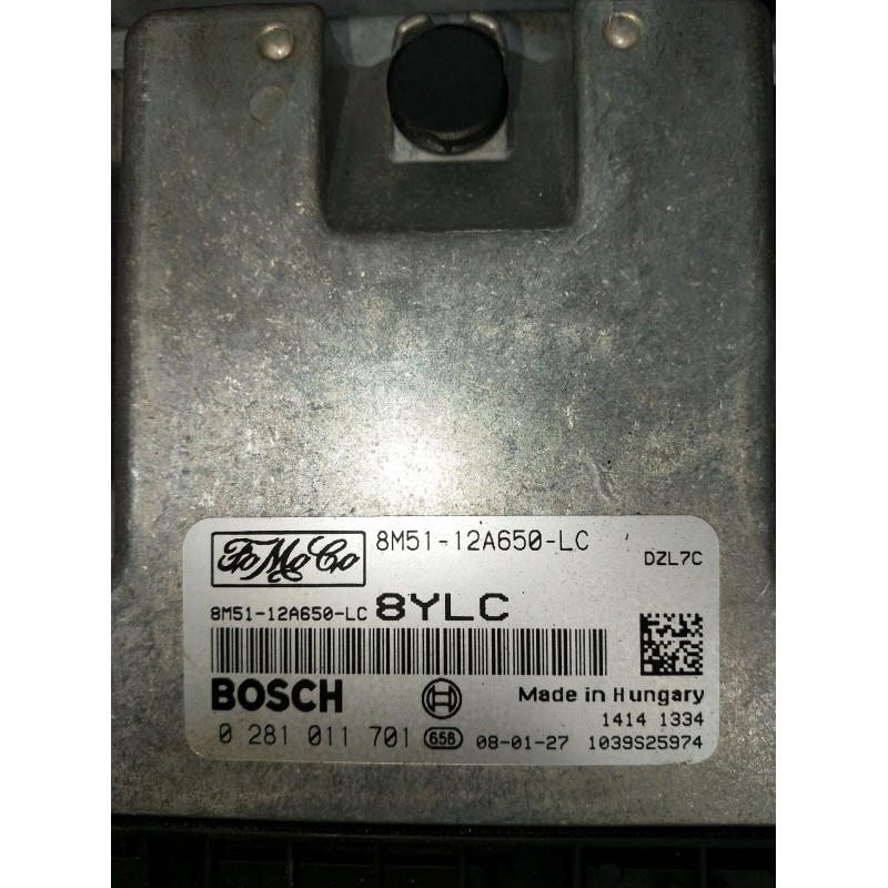 Recambio de centralita motor uce para ford c-max (dm2) 1.6 tdci referencia OEM IAM 0281011701 8M5112A650LC 1039S25974 2007