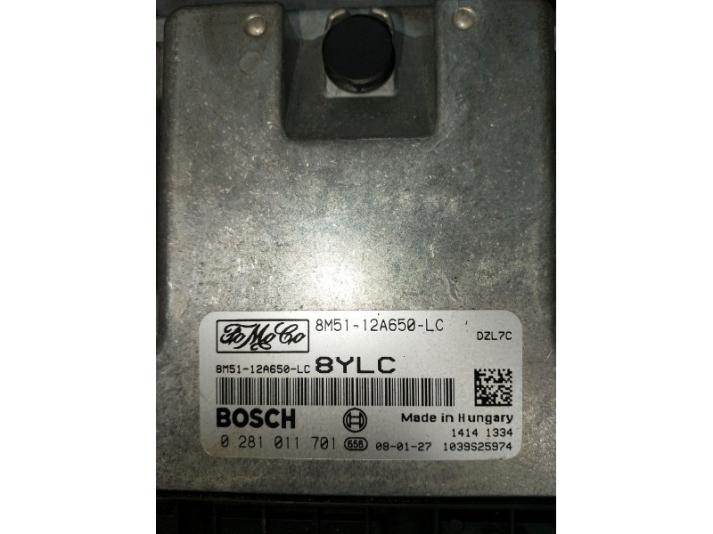 Recambio de centralita motor uce para ford c-max (dm2) 1.6 tdci referencia OEM IAM 0281011701 8M5112A650LC 1039S25974 2007