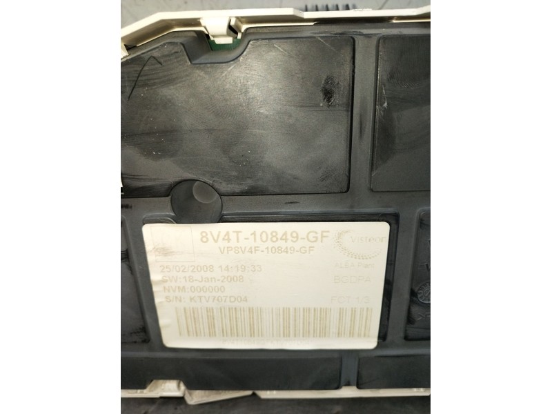 Recambio de cuadro instrumentos para ford c-max (dm2) 1.6 tdci referencia OEM IAM 8V4T10849GF KTV707D04 2007