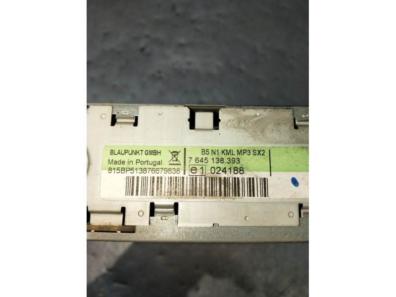 Recambio de sistema audio / radio cd para citroën c4 i (lc_) 1.6 hdi referencia OEM IAM 7645138393 024188 2006