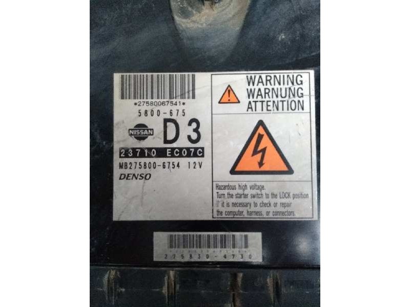 Recambio de centralita motor uce para nissan navara pick-up (d40m) 2.5 dci diesel cat referencia OEM IAM 23710EC07C MB2758006754
