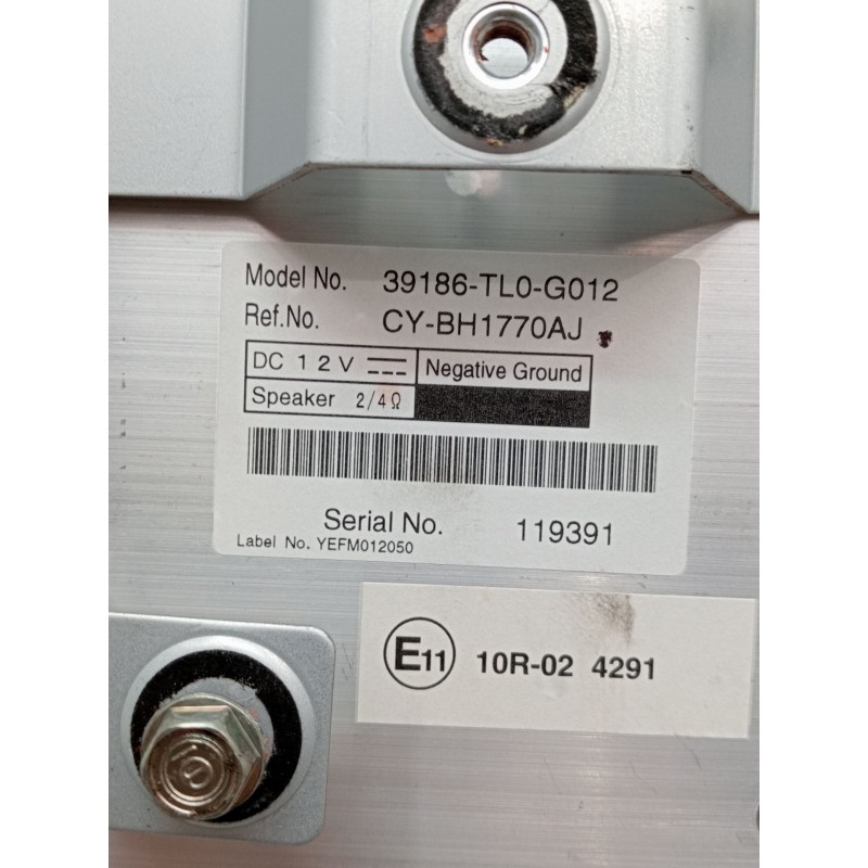 Recambio de modulo electronico para honda accord viii (cu) 2.2 i-dtec (cu3) referencia OEM IAM 39186TL0G012 CYBH1770AJ 