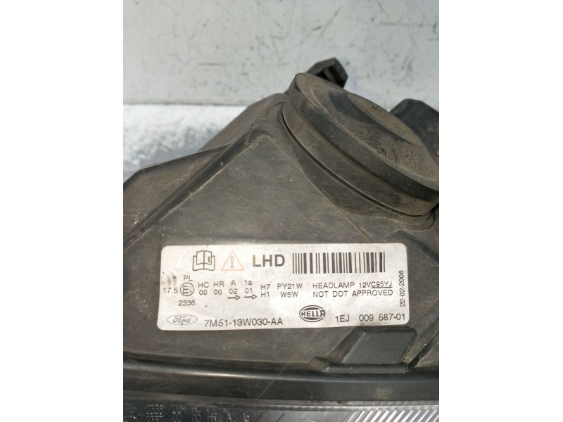 Recambio de faro izquierdo para ford c-max (dm2) 1.6 tdci referencia OEM IAM 7M5113W030AA 1EJ00958701 2007