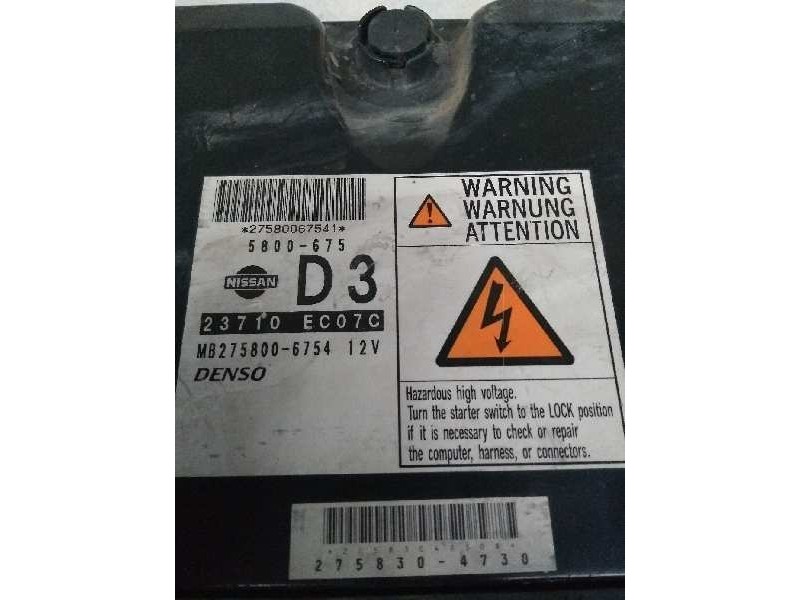Recambio de centralita motor uce para nissan navara pick-up (d40m) 2.5 dci diesel cat referencia OEM IAM 23710EC07C MB2758006754