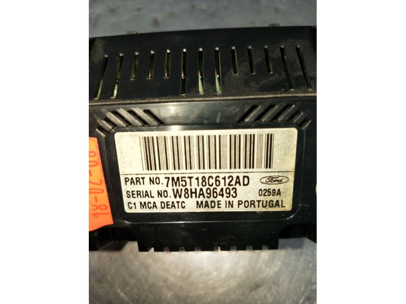Recambio de mando calefaccion / aire acondicionado para ford c-max (dm2) 1.6 tdci referencia OEM IAM 7M5T18C612AD W8HA96493 2007