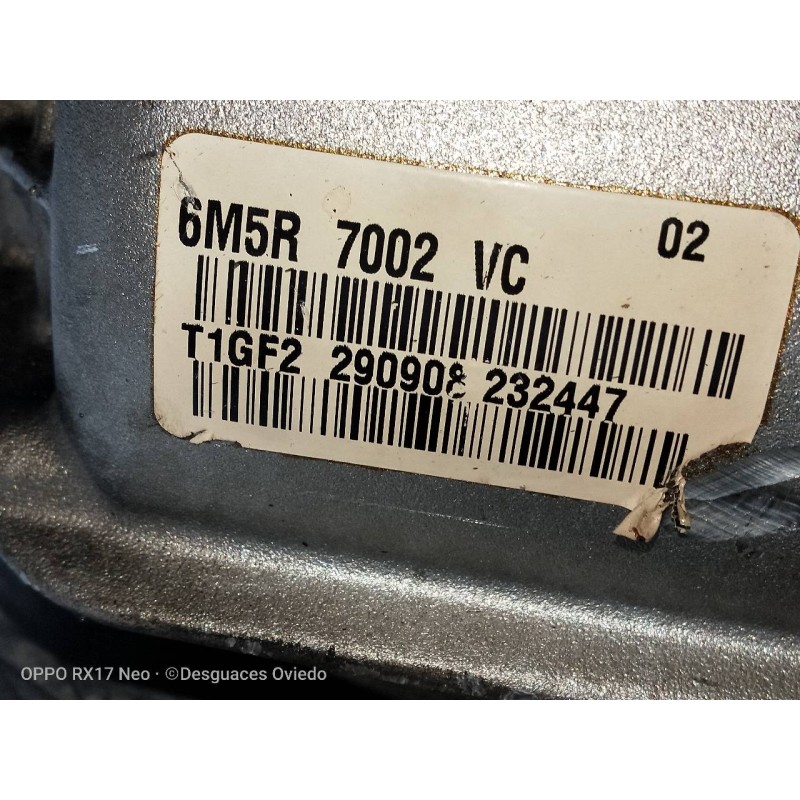 Recambio de caja cambios para ford focus berlina (cap) 2.0 cat referencia OEM IAM 6M5R7002VC T1GF2290908232447 