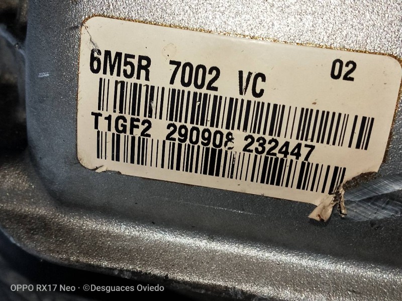 Recambio de caja cambios para ford focus berlina (cap) 2.0 cat referencia OEM IAM 6M5R7002VC T1GF2290908232447 