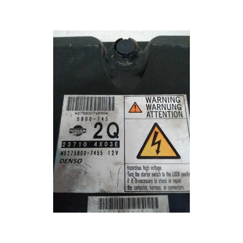 Recambio de centralita motor uce para nissan navara pick-up (d40m) 2.5 dci diesel cat referencia OEM IAM 237104X03E MB2758007455