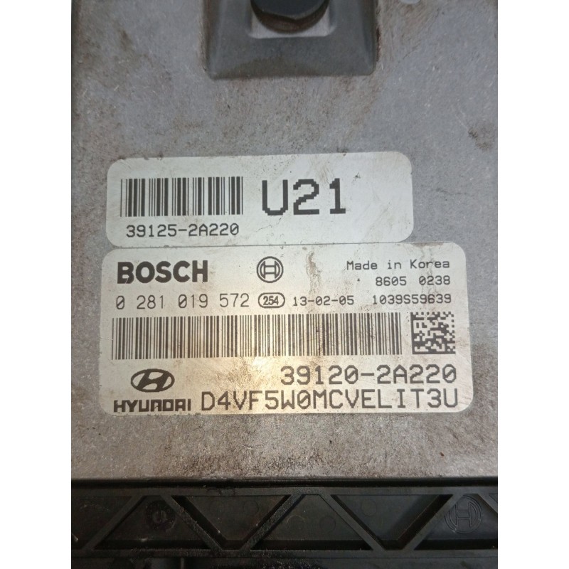 Recambio de centralita motor uce para hyundai i40 i (vf) 1.7 crdi referencia OEM IAM 0281019572 391202A220 1039S59B39 391252A220
