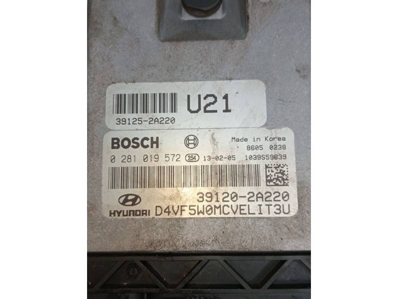 Recambio de centralita motor uce para hyundai i40 i (vf) 1.7 crdi referencia OEM IAM 0281019572 391202A220 1039S59B39 391252A220