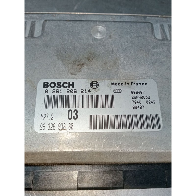 Recambio de centralita motor uce para citroën xsara (n1) 1.6 i referencia OEM IAM 0261206214 9632693880 MP72 70460242 26FM0652 1