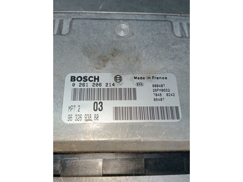 Recambio de centralita motor uce para citroën xsara (n1) 1.6 i referencia OEM IAM 0261206214 9632693880 MP72 70460242 26FM0652 1
