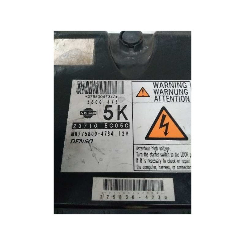 Recambio de centralita motor uce para nissan pathfinder (r51) 2.5 dci xe referencia OEM IAM 23710EC05C MB2758004734 5800473 5K