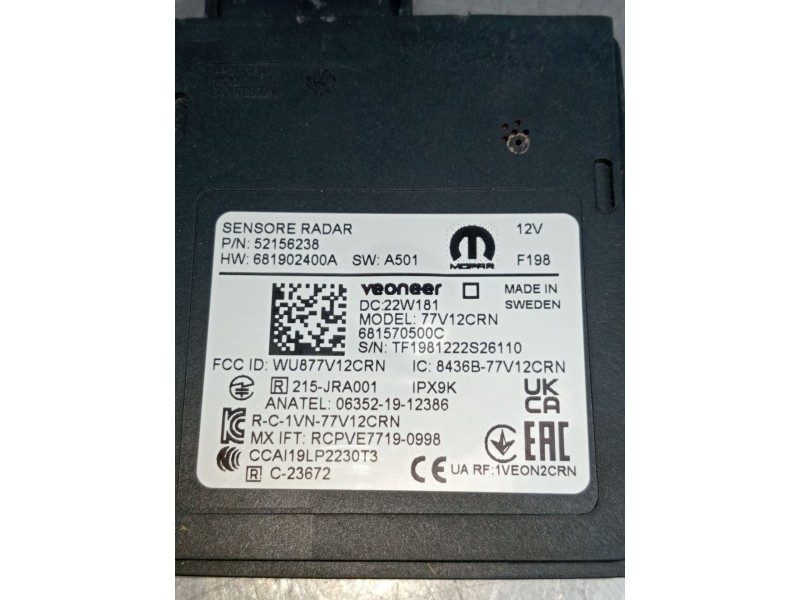 Recambio de modulo electronico para jeep renegade referencia OEM IAM 681902400A 52156238 681570500C 2021