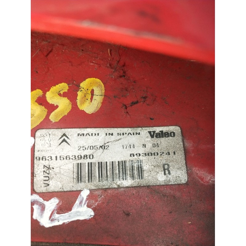 Recambio de piloto trasero derecho para citroën xsara picasso (n68) 2.0 hdi referencia OEM IAM 9631563980 89300241 2004