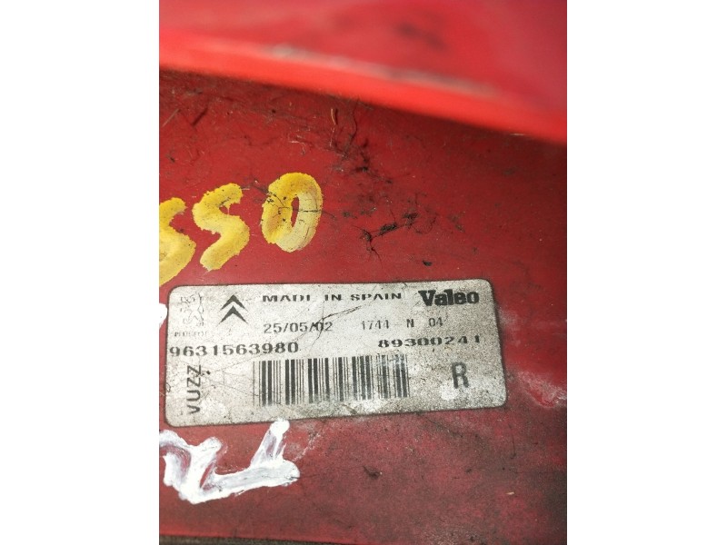 Recambio de piloto trasero derecho para citroën xsara picasso (n68) 2.0 hdi referencia OEM IAM 9631563980 89300241 2004