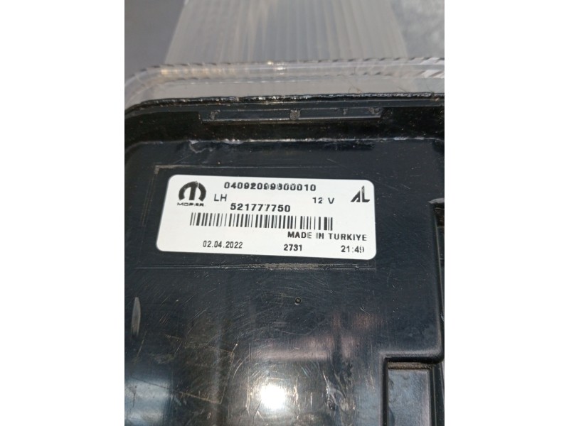 Recambio de piloto delantero izquierdo para jeep renegade referencia OEM IAM 521777750 04092099600010 2021