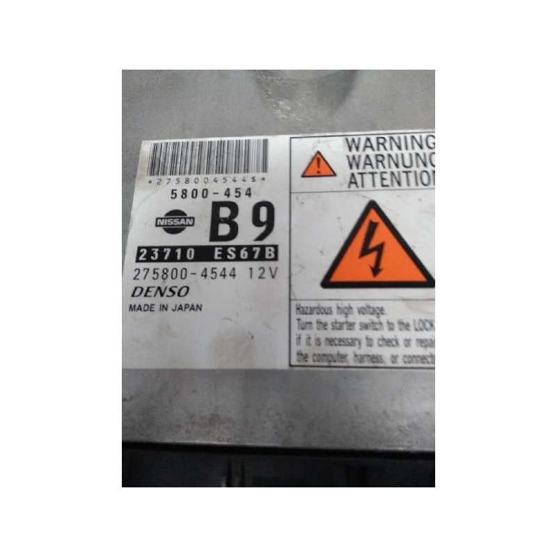Recambio de centralita motor uce para nissan x-trail (t30) 2.2 dci diesel cat referencia OEM IAM 23710ES67B 2758004544 5800454 B