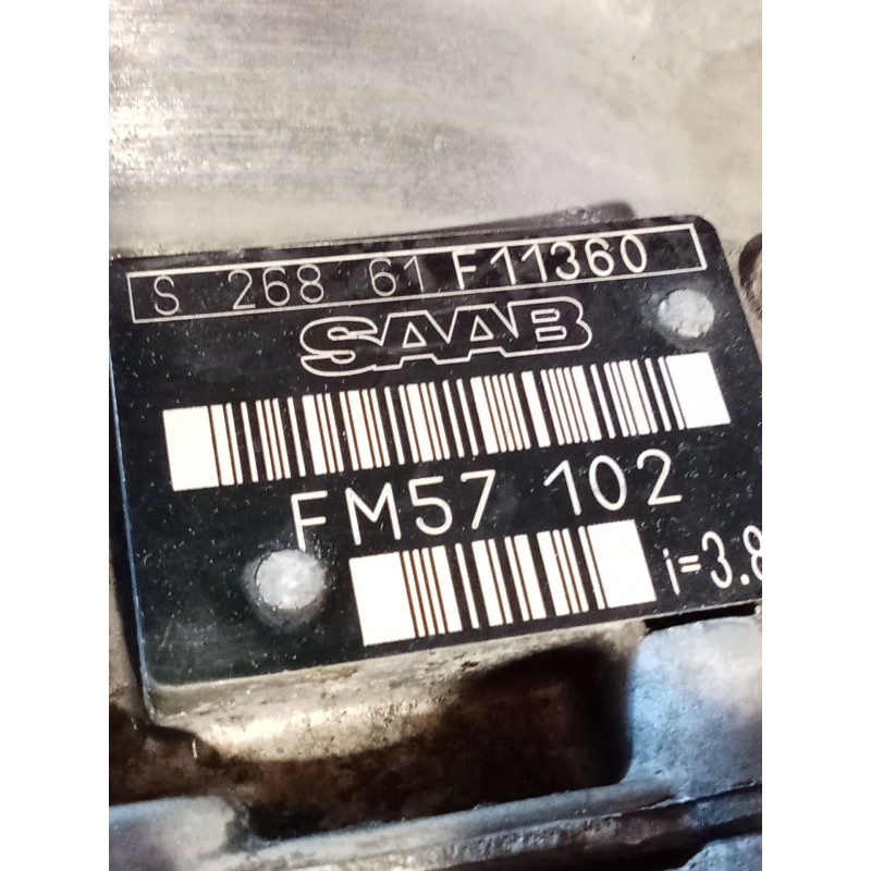 Recambio de caja cambios para saab 9-3 (ys3f, e79, d79, d75) 1,8t referencia OEM IAM FM57102 S268 61 F11360  