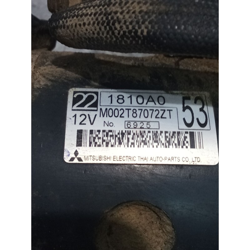Recambio de motor arranque para mitsubishi l200 / triton (ka_t, kb_t) 2.5 di-d 4wd (kb4t) referencia OEM IAM M002T87072ZT 221810
